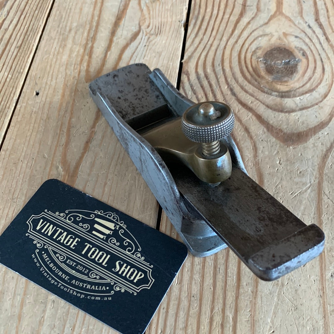 SOLD H666 RARE Matching Numbers Antique STEWART SPIERS of Scotland THUMB PLANE Original Blade