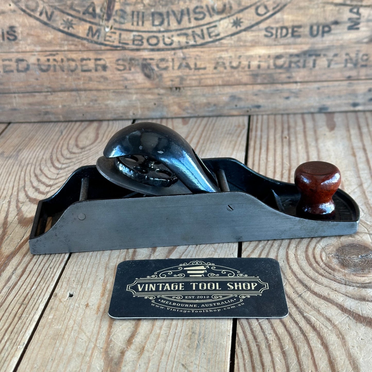 i36 Vintage STANLEY USA No.130 Sweetheart era double ended duplex BLOCK PLANE