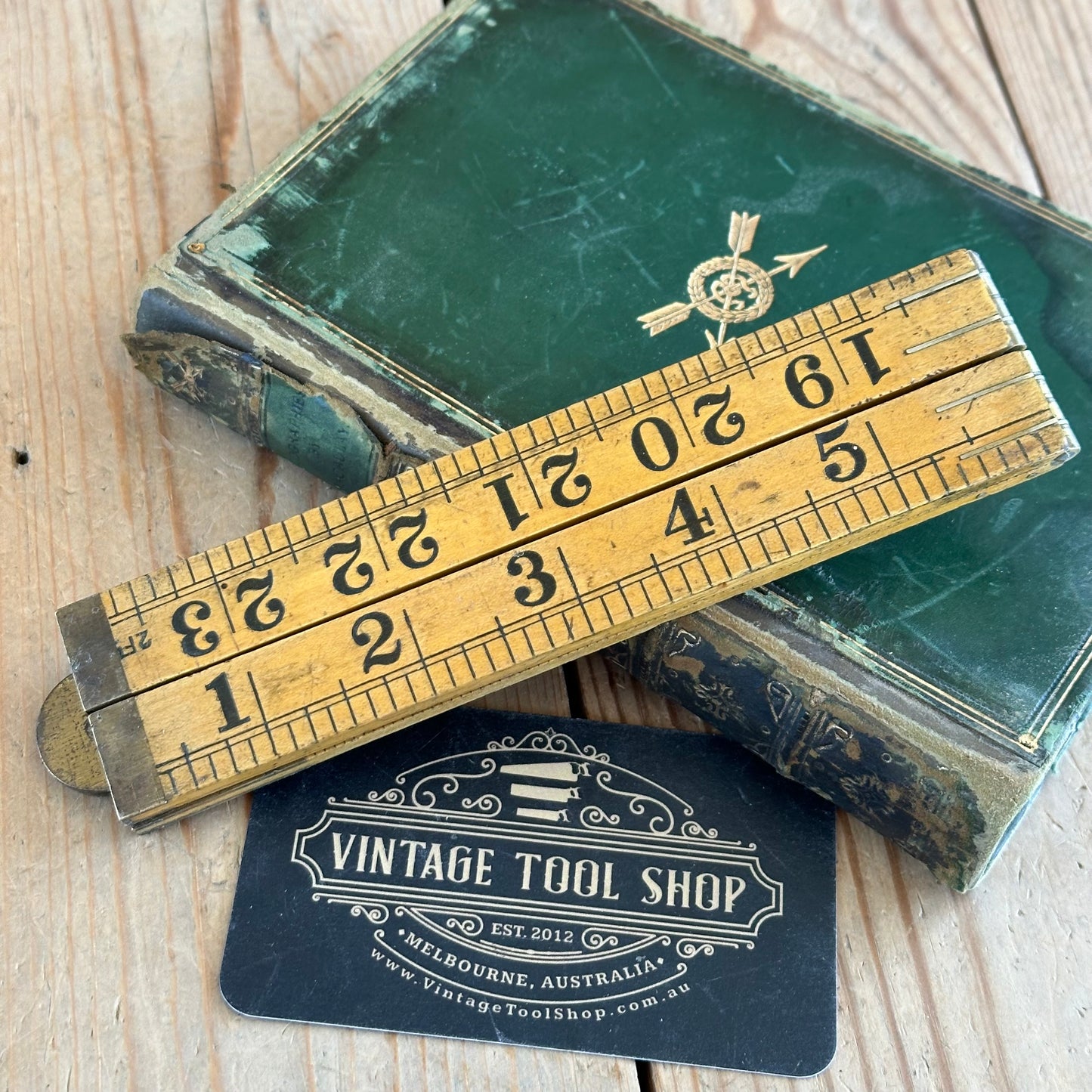 H1594 Vintage RABONE England No.1167 2ft boxwood RULER