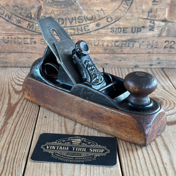 SOLD. H2130 COOL! Antique STANLEY Rule & Level No.122 LIBERTY BELL transitional PLANE