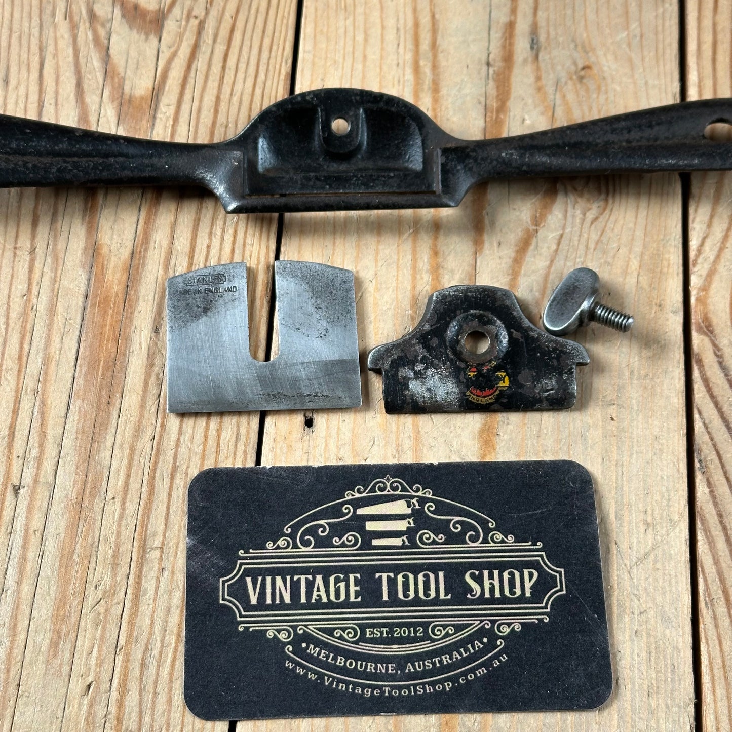 D2049 Vintage STANLEY England No:63 convex SPOKESHAVE Spoke shave