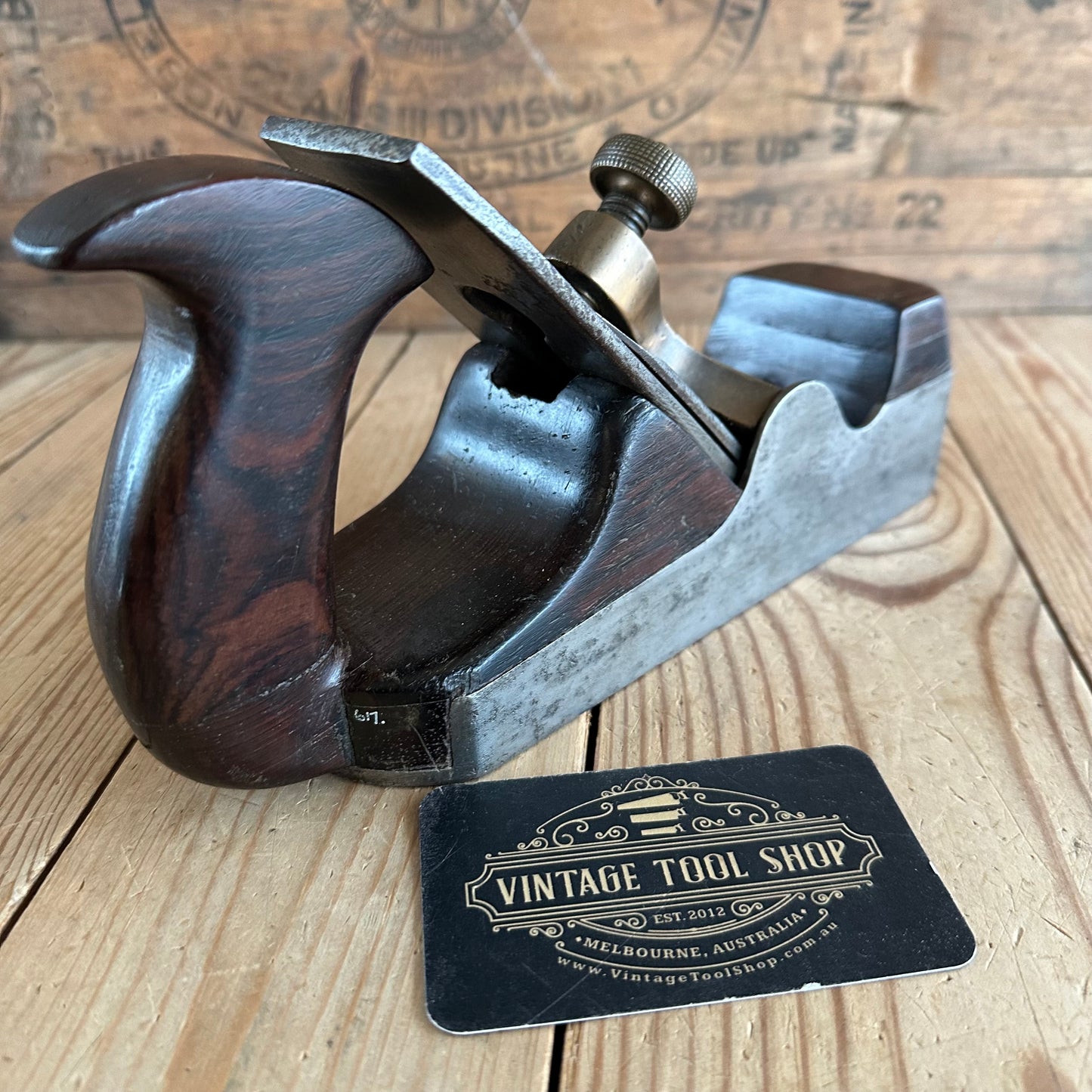 N1154 Antique SPIERS AYR Rosewood INFILL SMOOTHING plane