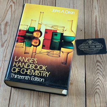 XBN65 Vintage 1985 BOOK Lange's Handbook of CHEMISTRY by J.A.Dean