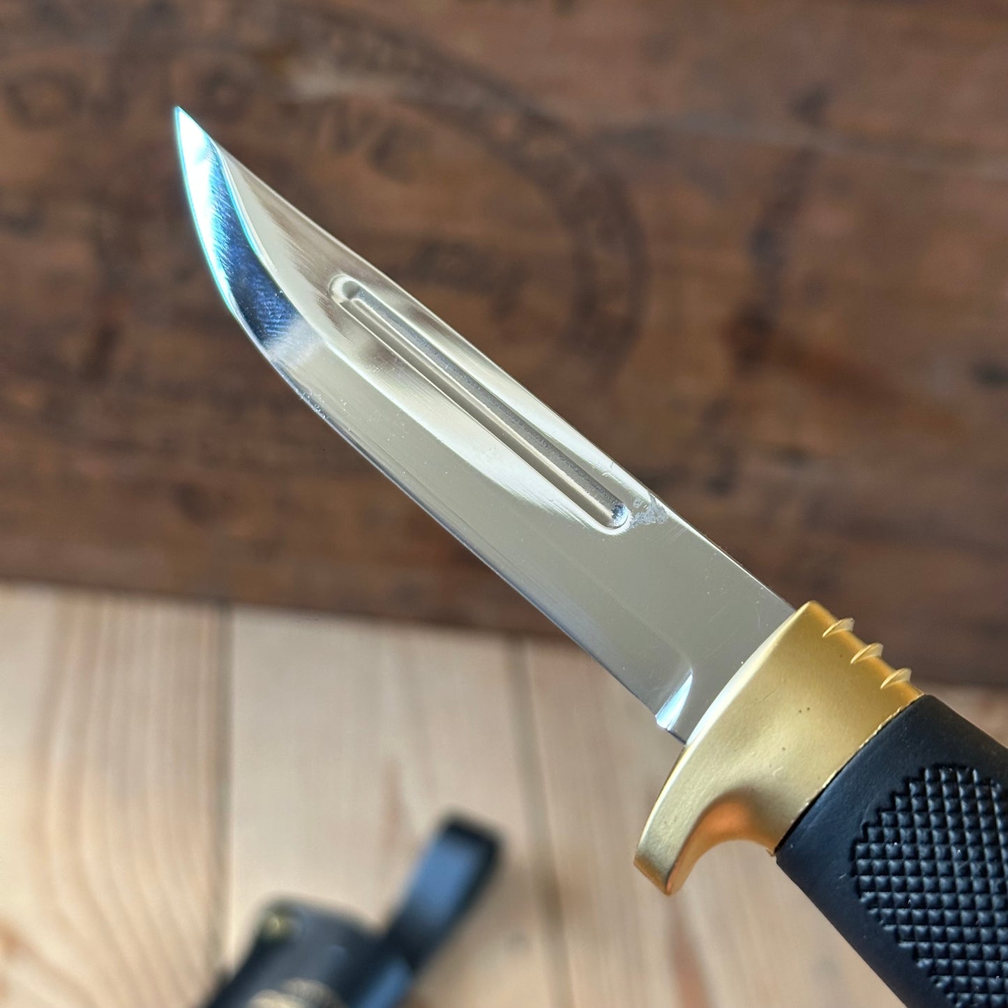 K43 Vintage Original Finnish MARTTIINI FINLAND Puukko KNIFE in leather sheath