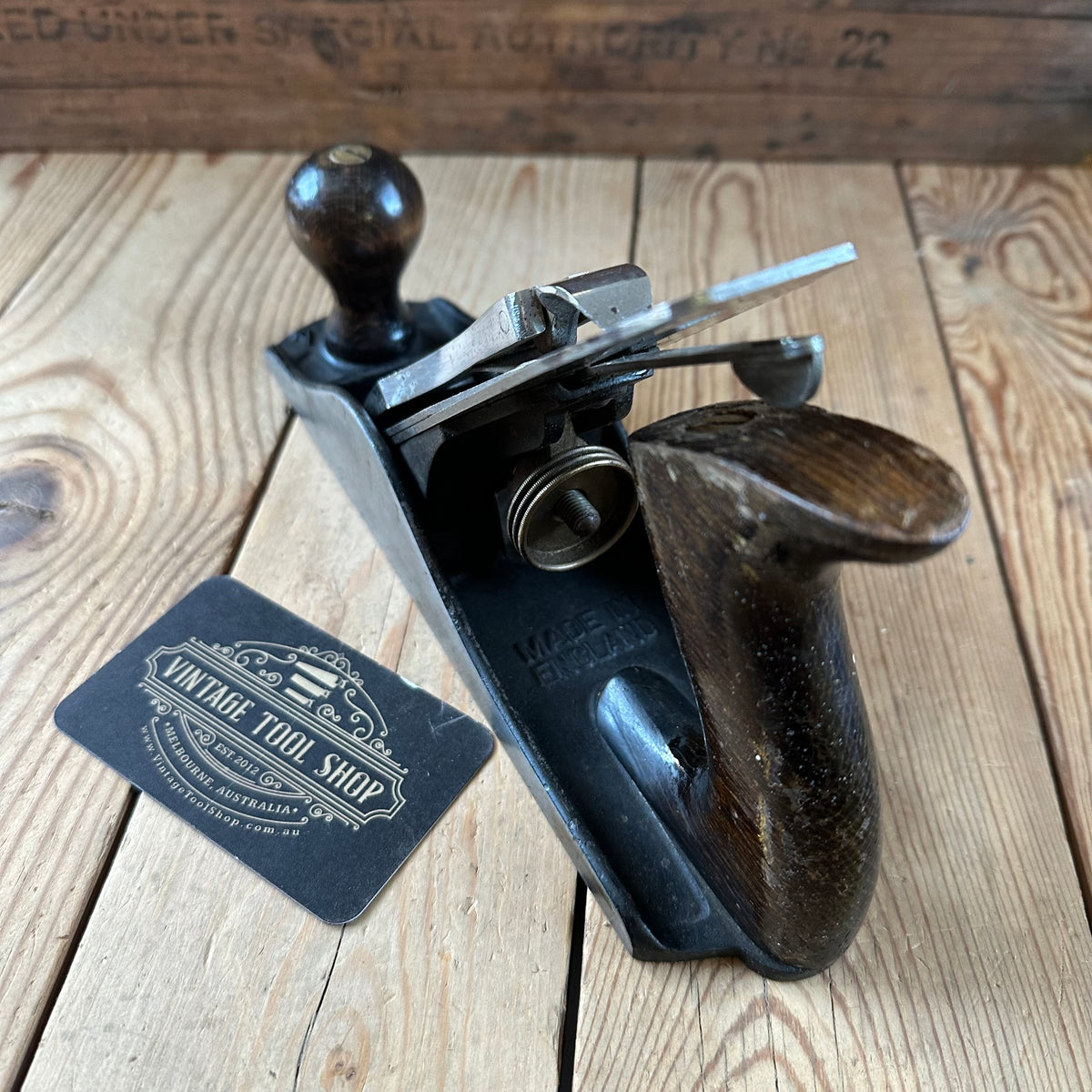 H2585 HANDY! Vintage STANLEY ENGLAND No.4 PLANE