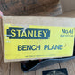 H507 Vintage STANLEY AUSTRALIA No.4 1/2 PLANE