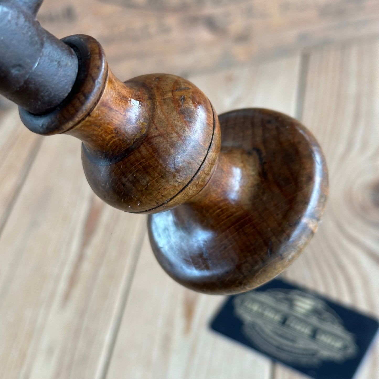 T9020 Antique FRENCH Early Style BRACE Ornate Handle Drill