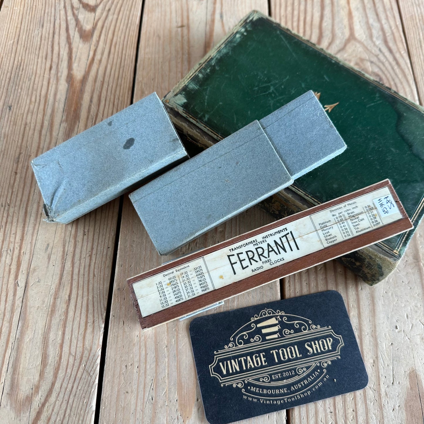 H1658 Vintage FERRANTI Radio SLIDE RULER