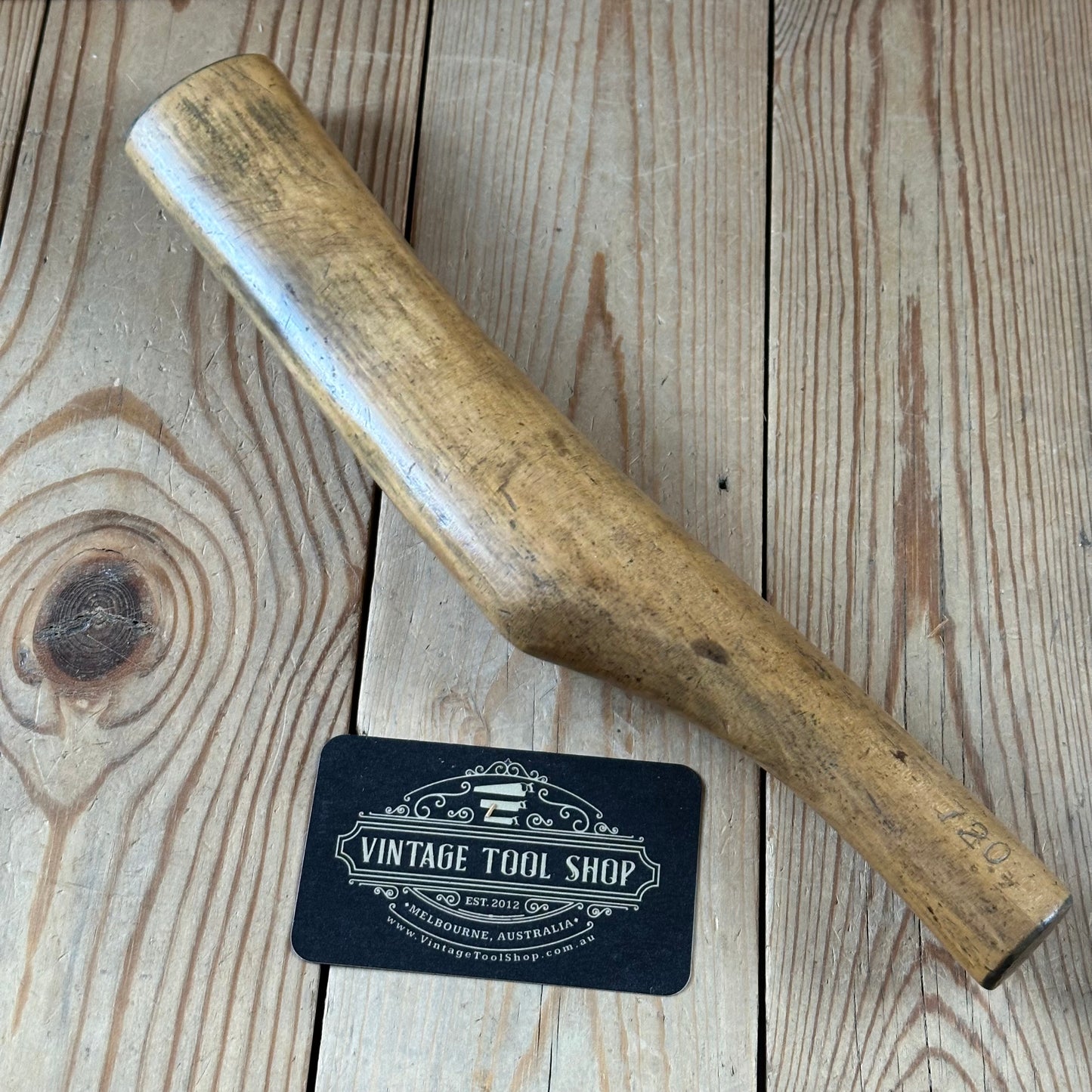 H2455 Vintage BOXWOOD Lead DRESSING STICK plumbers mallet