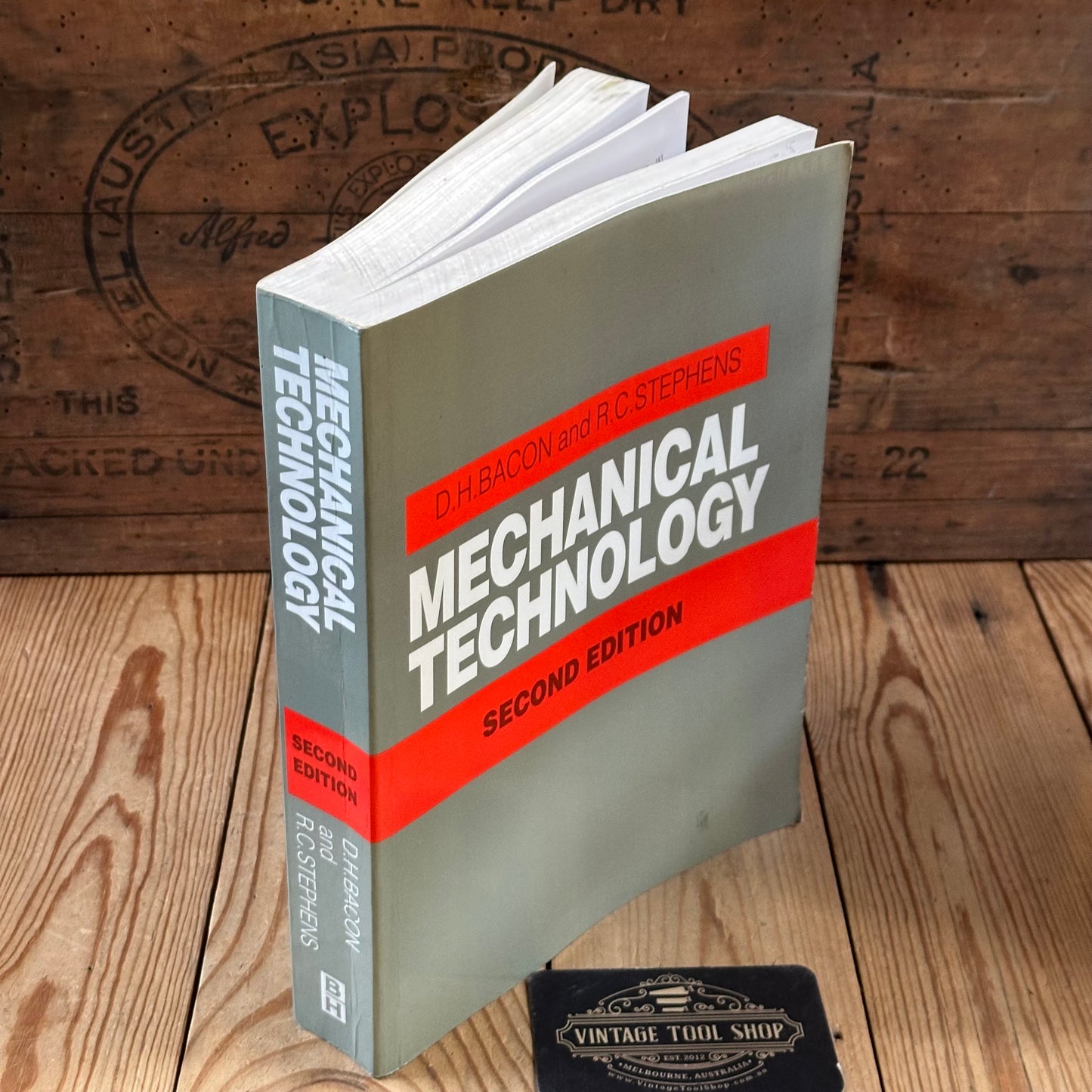XBN136 Vintage 1995 BOOK MECHANICAL TECHNOLOGY 2nd Edition by D.H.Bacon & R.C.Stephens