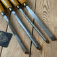 H2588 TIDY! Vintage 4 x Robert SORBY lathe turning CHISELS