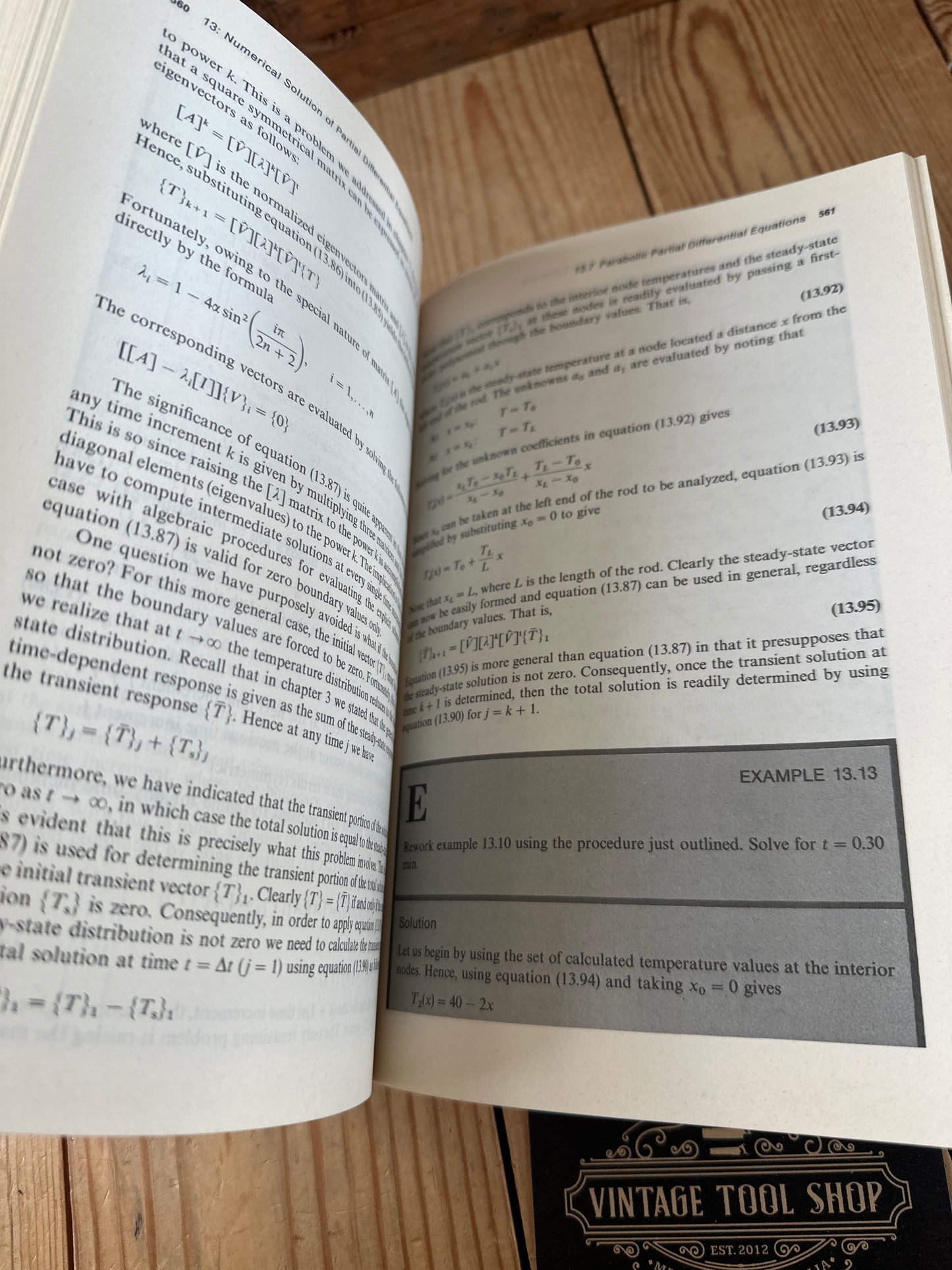 XBN148 Vintage 1986 BOOK NUMERICAL METHODS in ENGINEERING PRACTICE by A.W.AL-Khafaii & J.R.Tooley