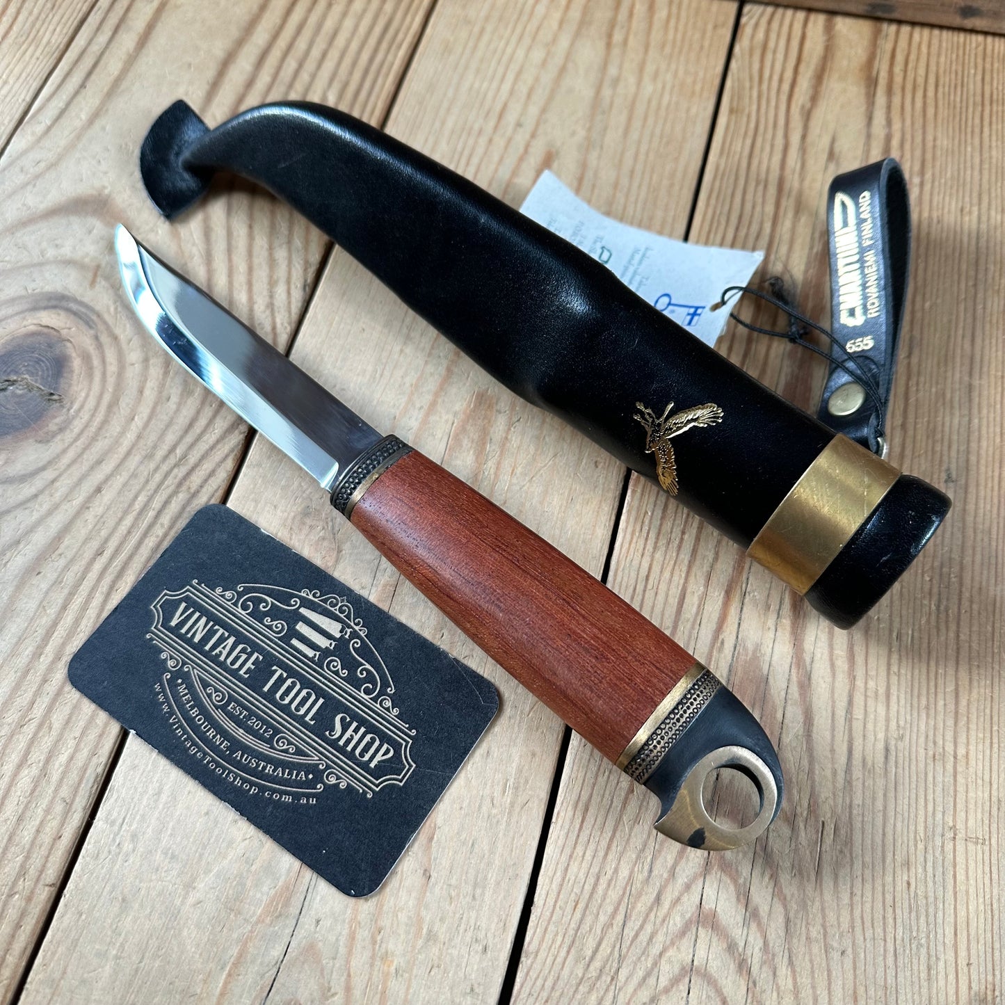 K36 Vintage Original Finnish MARTTIINI FINLAND EAGLE HEAD Puukko KNIFE