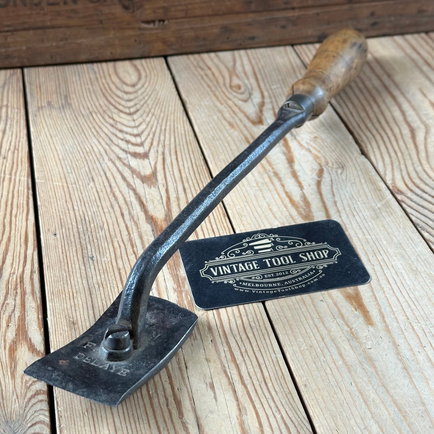 SOLD. Y1729 Antique FRENCH Coopers CURVED barrel SCRAPER chair makers tool