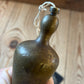 H2524 Vintage large brass TEARDROP PLUMB BOB