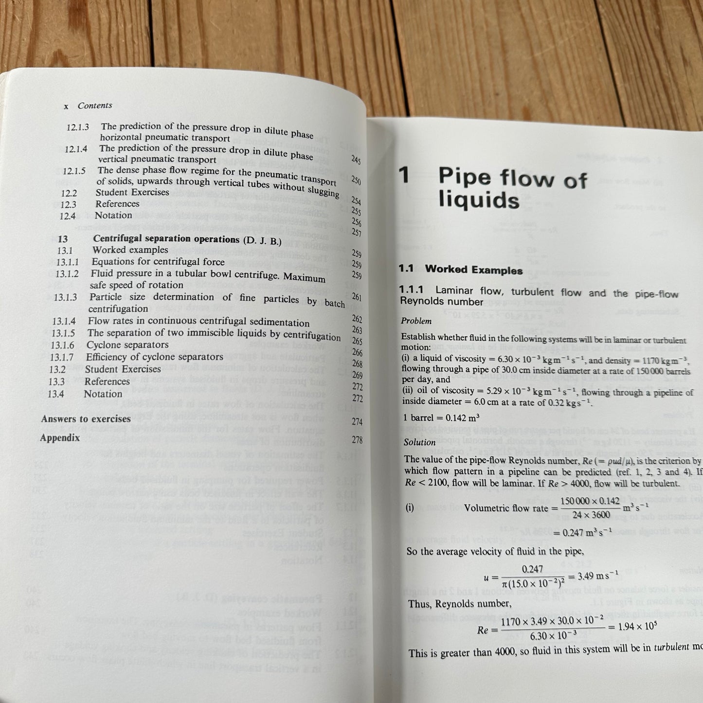 XBN110 Vintage 1986 of PROBLEMS in FLUID FLOW BOOK by D.J.Brasch & D.Whyman