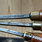 N1768 Vintage 3 x ADDIS SKEW Carving CHISEL Set curved