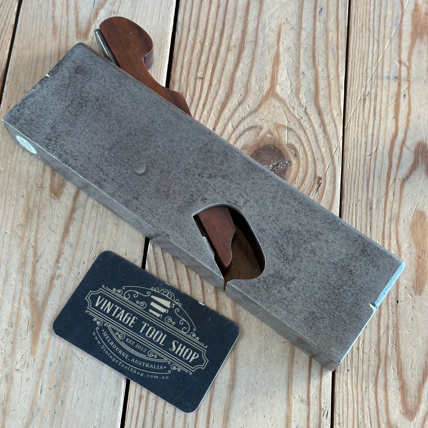 N1924 Antique Iron & MAHOGANY INFILL Shoulder PLANE