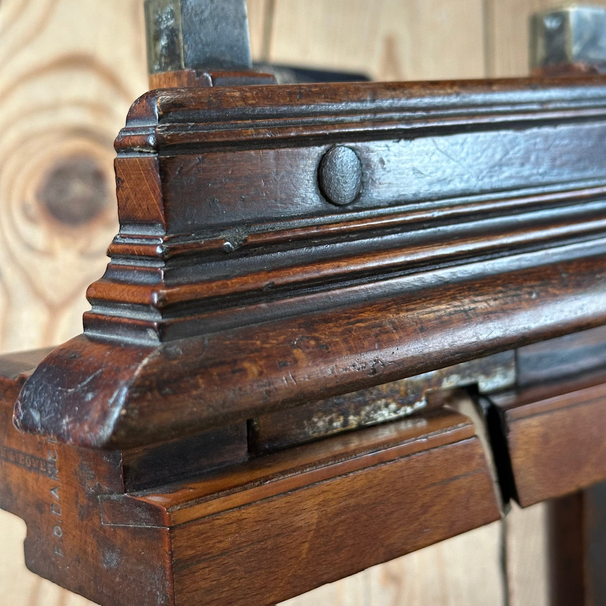 H2605 SCARCE! Antique GOUGH & BOWEN 1840-1855 DADO REBATE PLOUGH PLANE