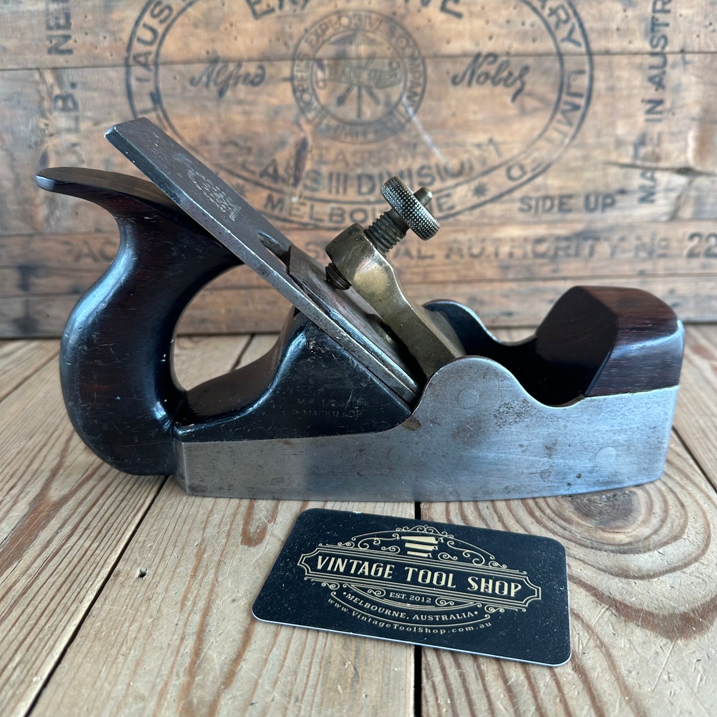 N1155 Antique SPIERS AYR Rosewood INFILL SMOOTHING plane