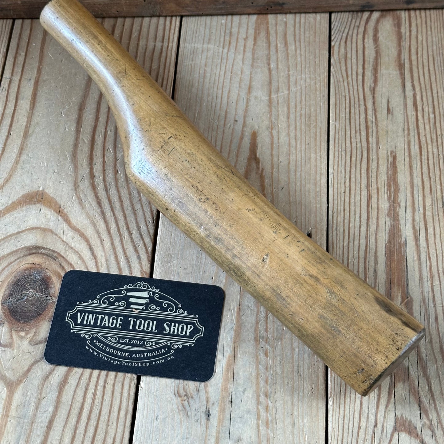 H2455 Vintage BOXWOOD Lead DRESSING STICK plumbers mallet