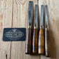 N1762 Vintage 4 x ADDIS Carving GOUGE CHISEL Set