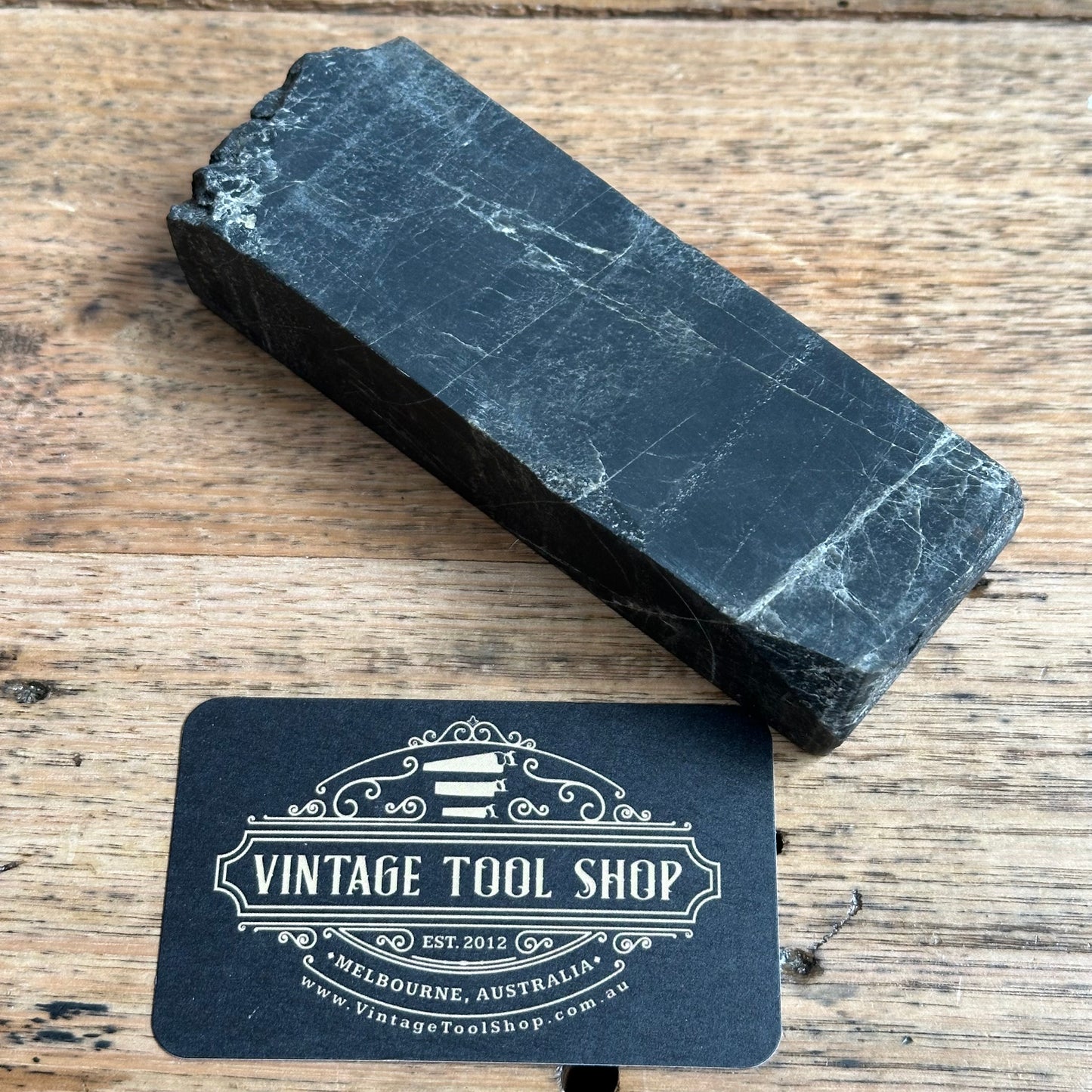 A389 Vintage BLACK TURKEY STONE Natural Sharpening OILSTONE oil