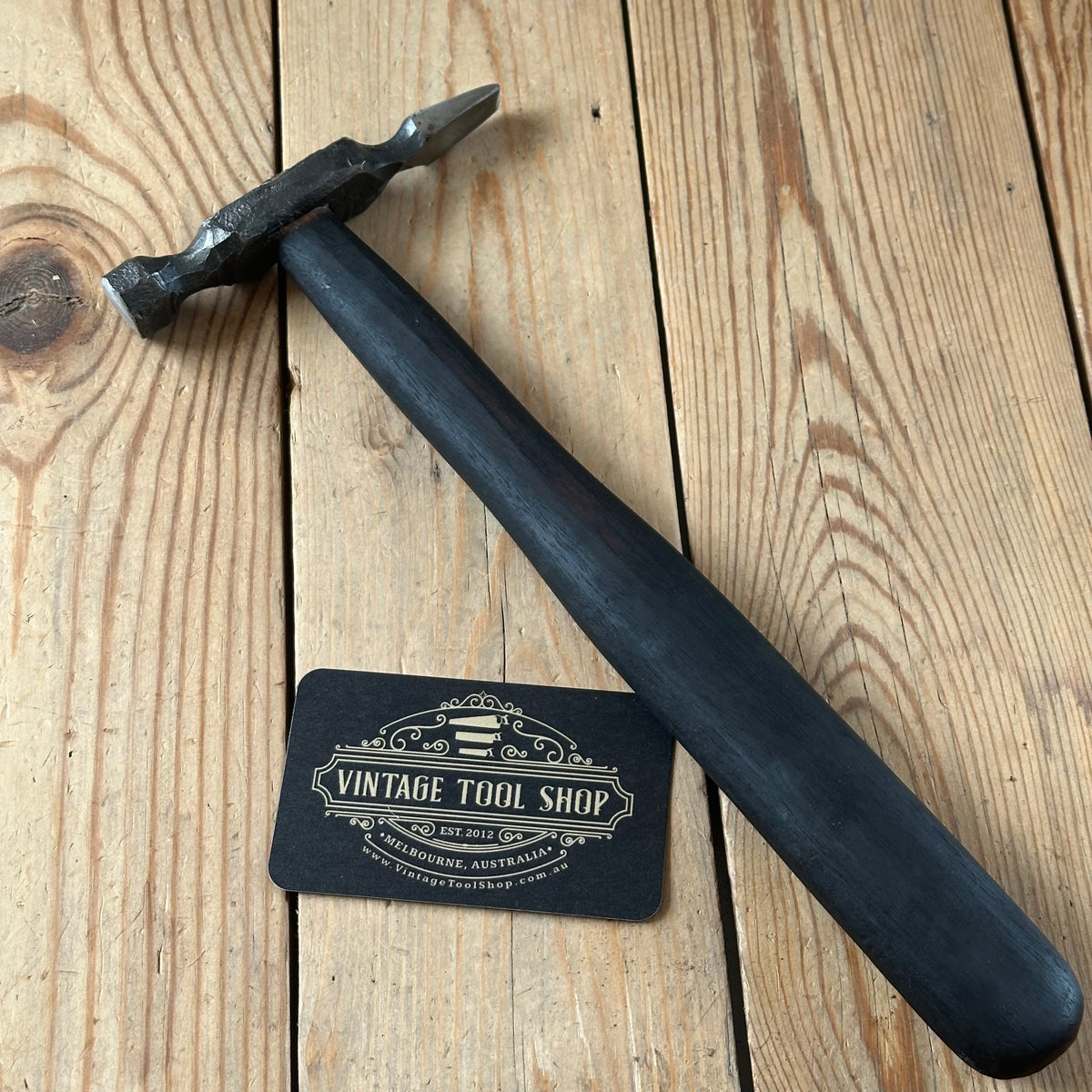 JMB39 Blacksmith made HAND FORGED 1045 steel CROSS PEEN HAMMER. Made by Jacob Marcus BONESAW