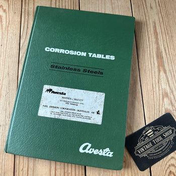 XBN198 Vintage 1971 BOOK CORROSION TABLES for STAINLESS STEELS and TITANIUM by AVESTA JERNVERKS AKTIEBOLAG