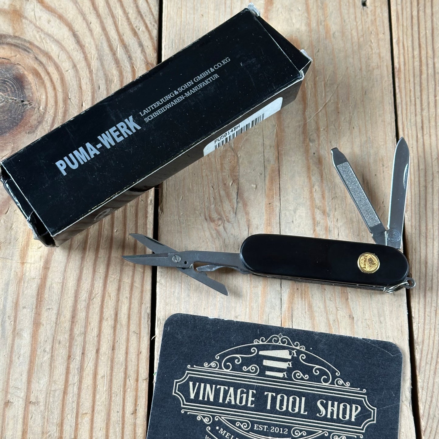 K55 SWEET! Vintage PUMA MINI folding KNIFE IOB