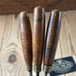 H2604 Vintage 3 x ADDIS England GOUGE CHISEL Carving Set