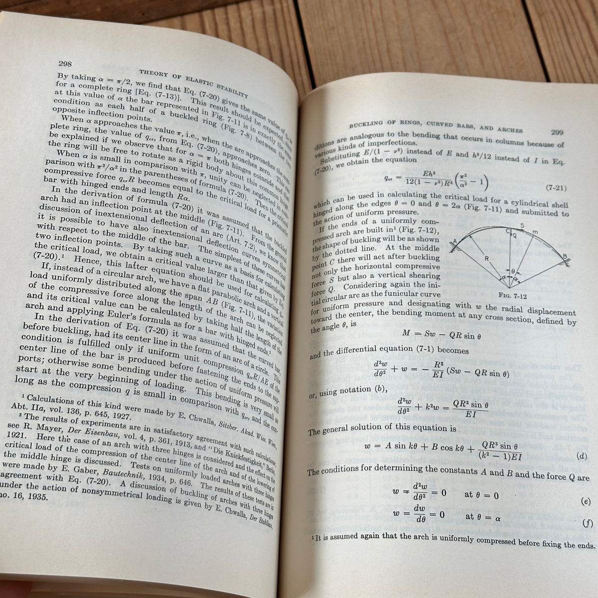 N2023 Vintage 1981 BOOK THEORY of ELASTIC STABILITY 2nd Edition by Timoshenko & Gere