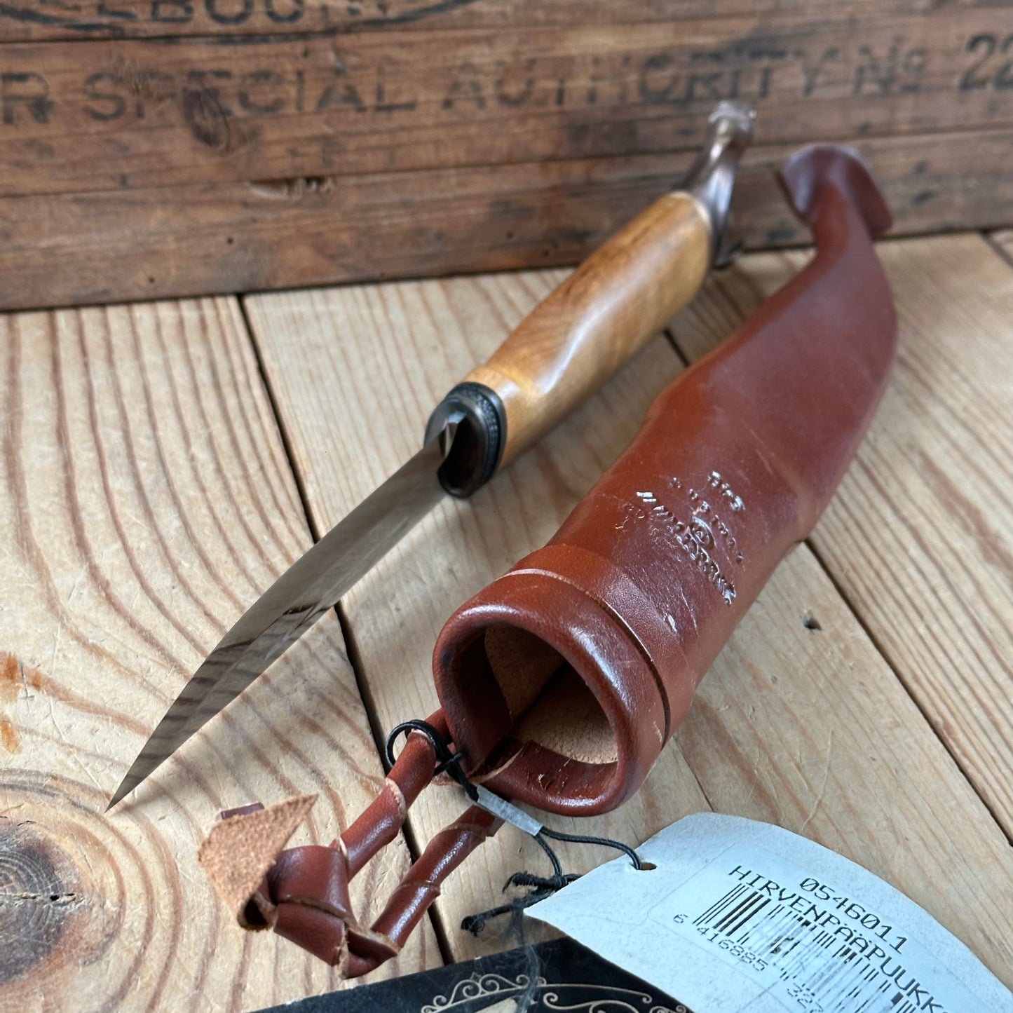 K41 Vintage Original Finnish MARTTIINI FINLAND Horse HEAD Puukko KNIFE