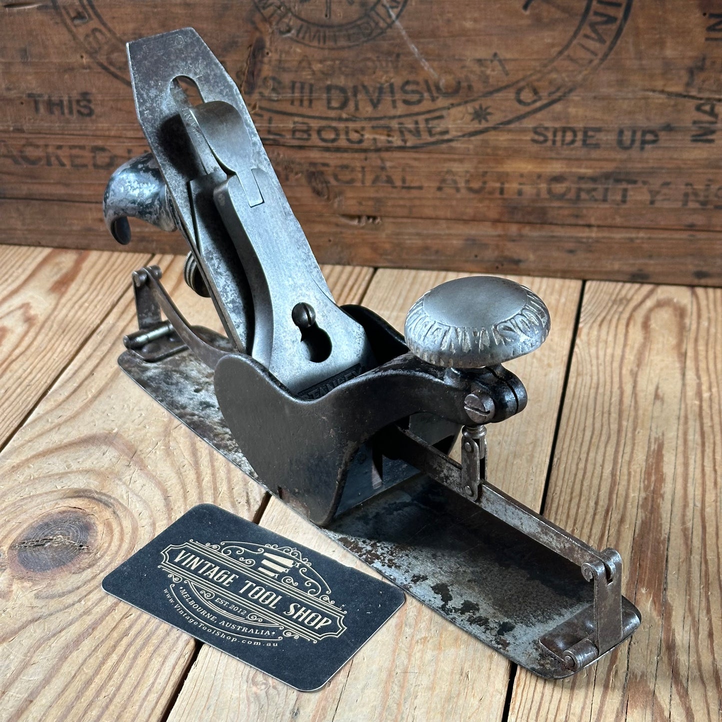 N1867 Antique STANLEY USA No.113 COMPASS Plane