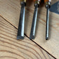 H2428 Vintage SET of 3 x ADDIS England Carving GOUGE CHISELS