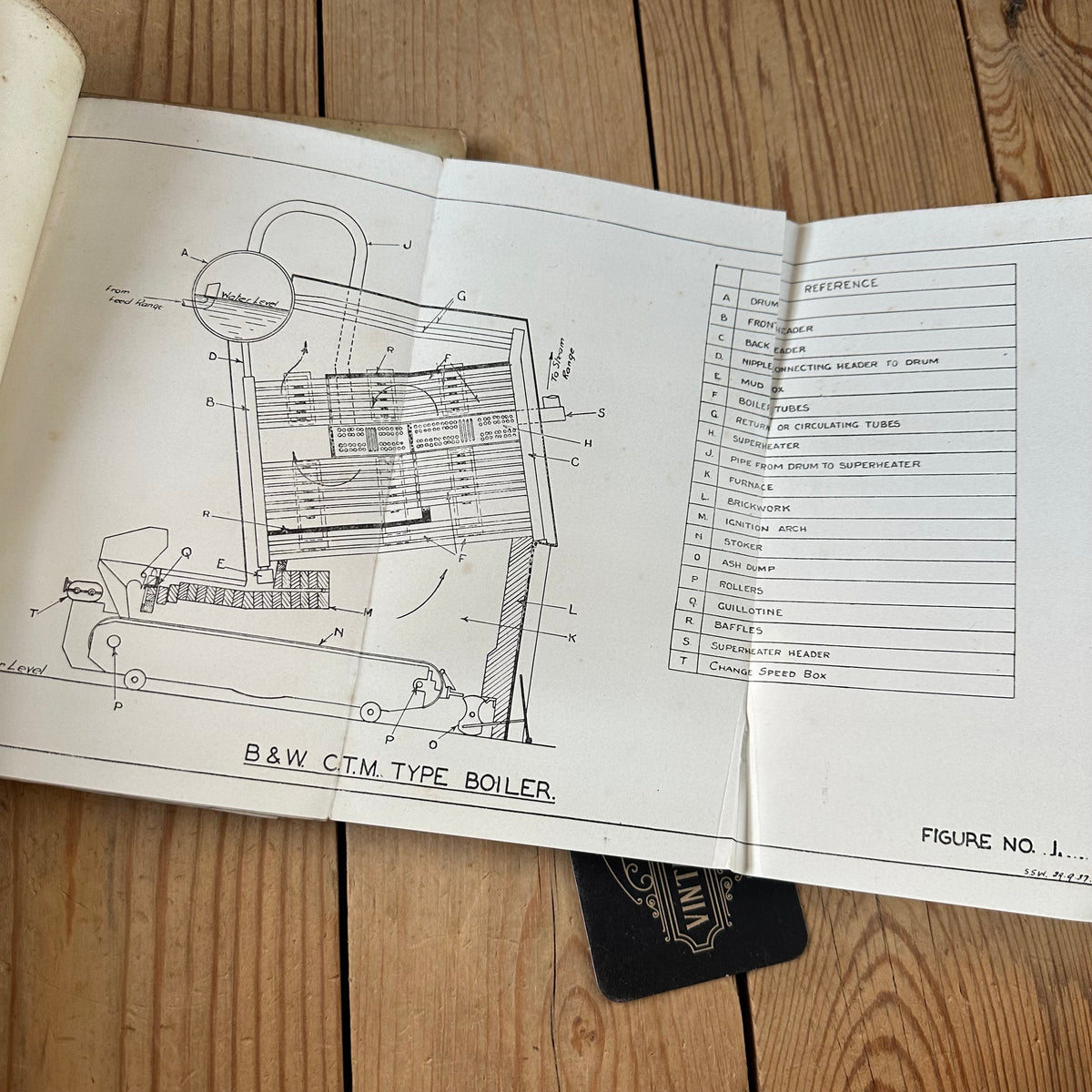 XBN193 Vintage BOOK INSTRUCTIONS for FIREMEN on BOILER PLANT at NEWPORT “A” POWER STATION by H.P.Colwell