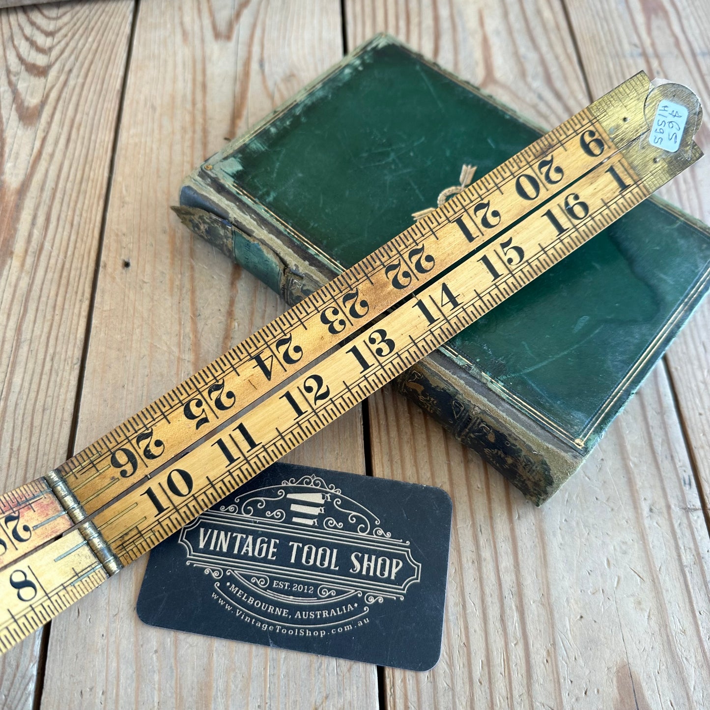 H1595 Vintage RABONE England No.1167 36” “BLINDMANS” bold font boxwood RULER