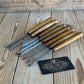 D1920 COOL! Vintage set of 8 x Carving CHISELS