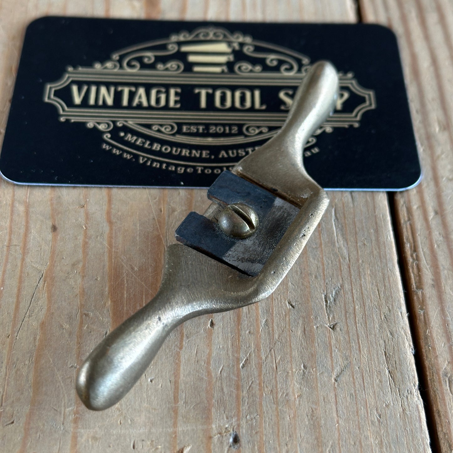 SOLD Z27 Vintage BRONZE MINI SPOKESHAVE spoke shave