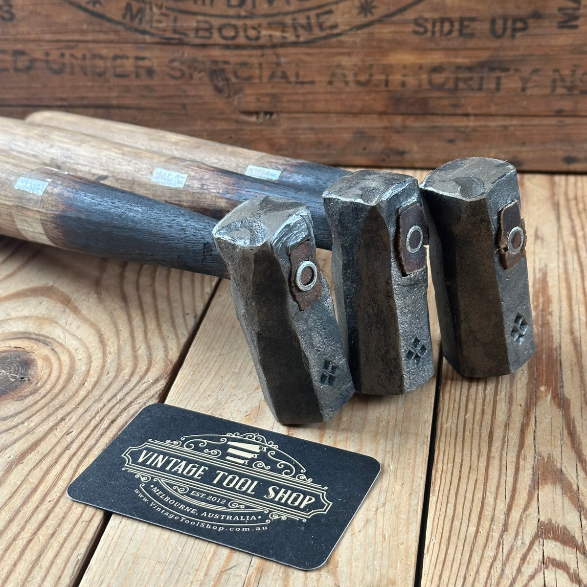 JMB Blacksmith made LARGE HAND FORGED 1045 steel DOG HEAD HAMMERS. Made by Jacob Marcus BONESAW