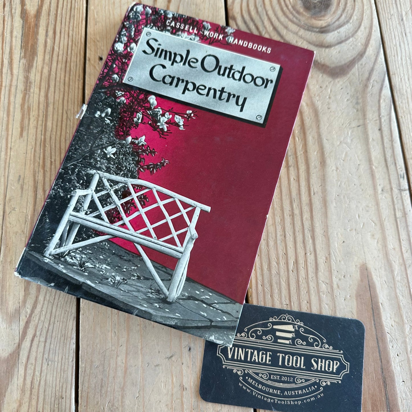 XB1-30 Vintage 1953 SIMPLE OUTDOOR CARPENTEY BOOK by Edward W. Hobbs