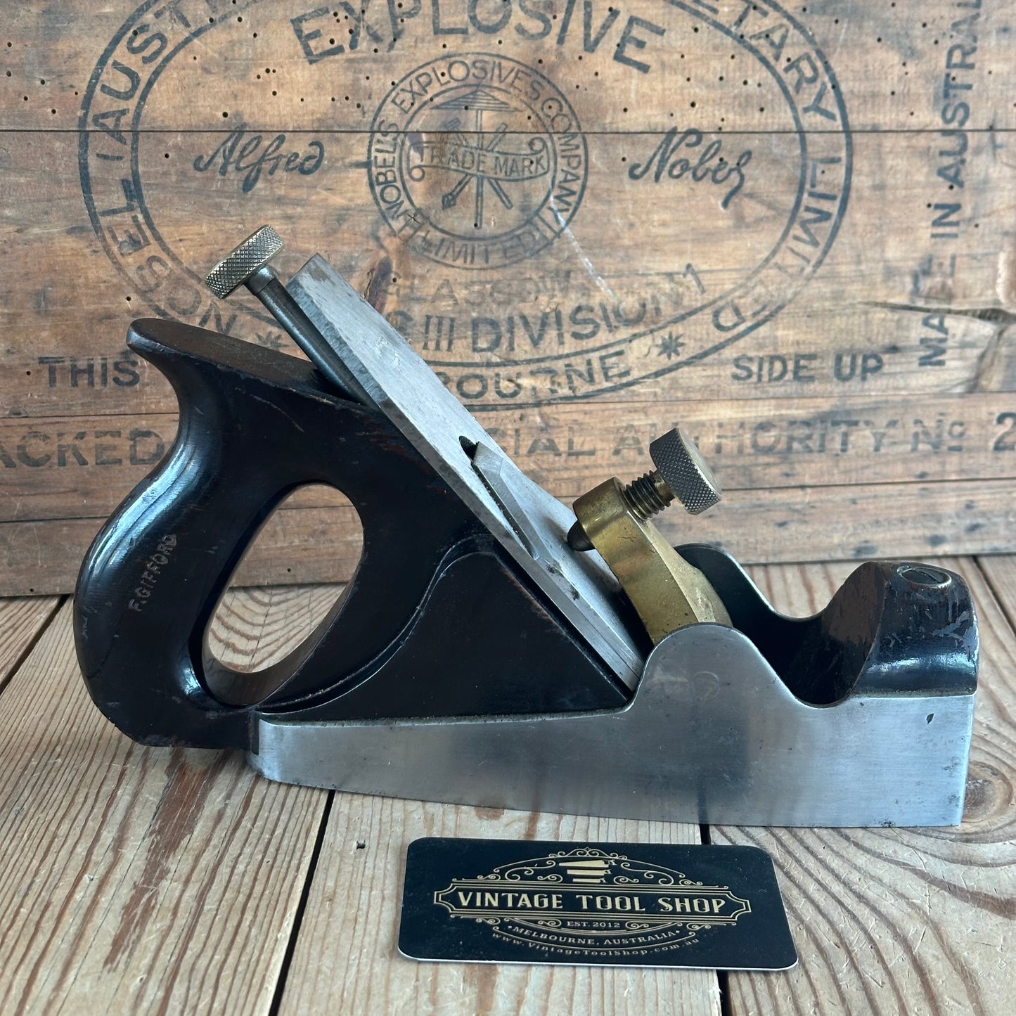 N1631 NICE! Vintage NORRIS A5 London Infill Smoothing PLANE