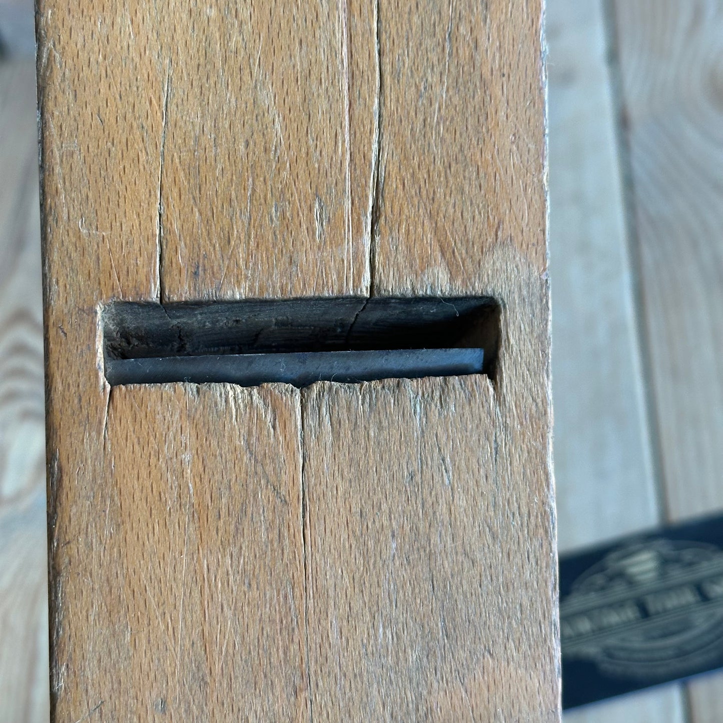 H2067 COOL! Antique 18” User Made RAZEE Wooden PLANE