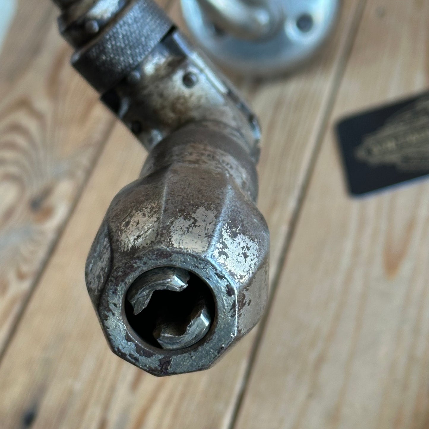 H2048 Vintage No:16 J.A.CHAPMAN 5” / 10” sweep Drill BRACE with Rosewood handles