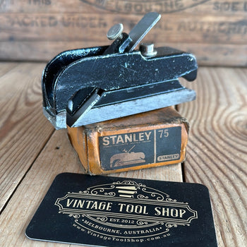 D975 Vintage STANLEY England No.75 BULLNOSE rebate PLANE