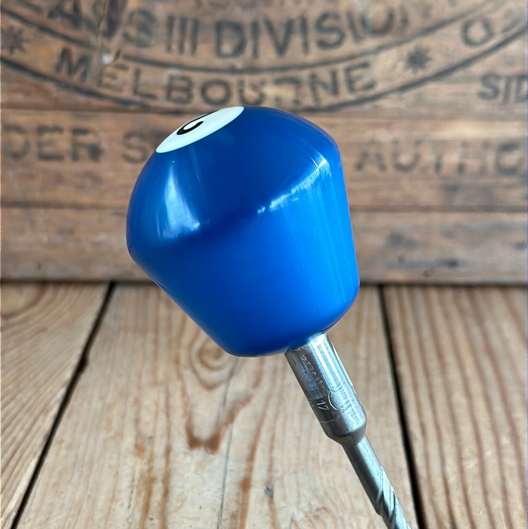 TR144 Repurposed Blue “2” POOL BALL awl by Tony Ralph