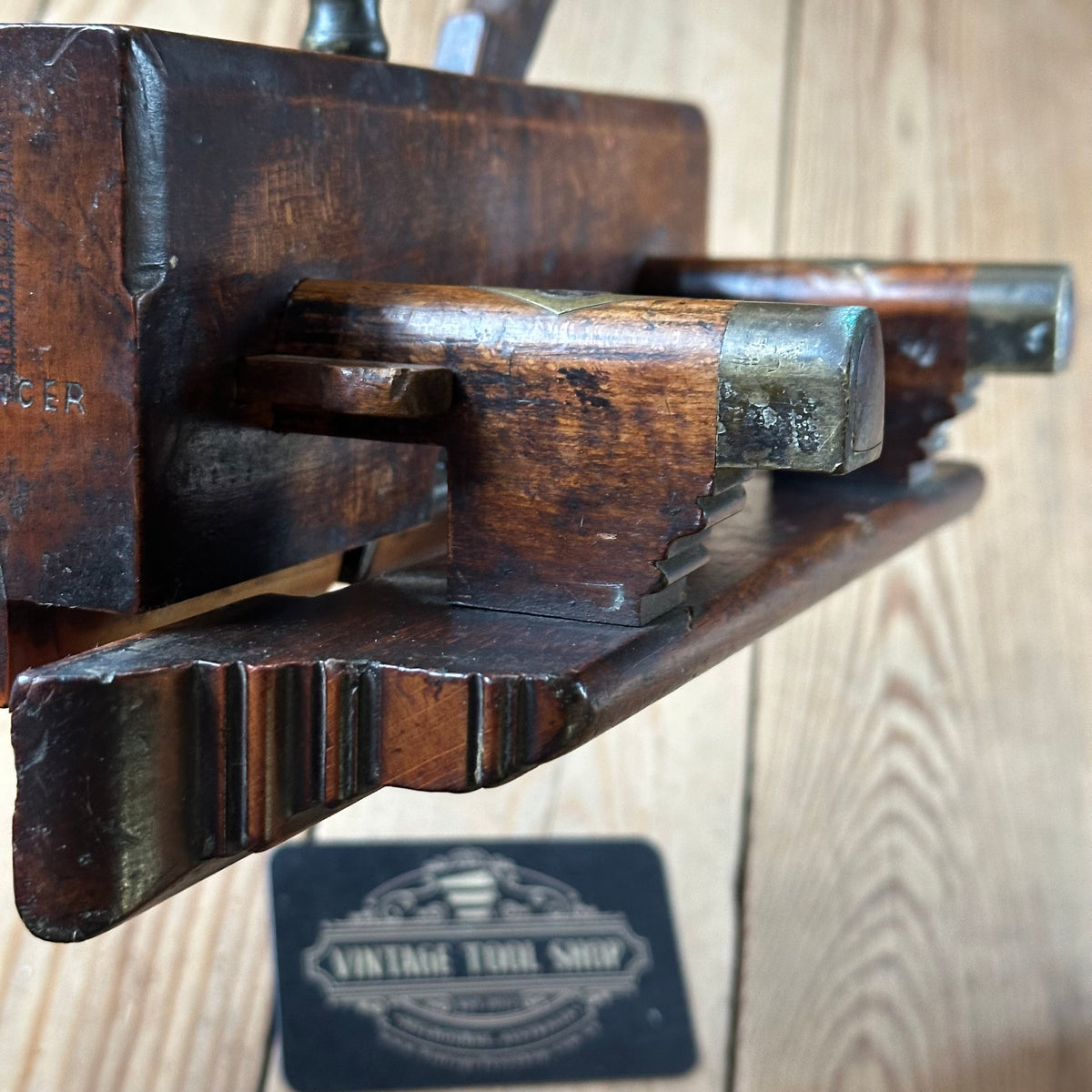 H2605 SCARCE! Antique GOUGH & BOWEN 1840-1855 DADO REBATE PLOUGH PLANE