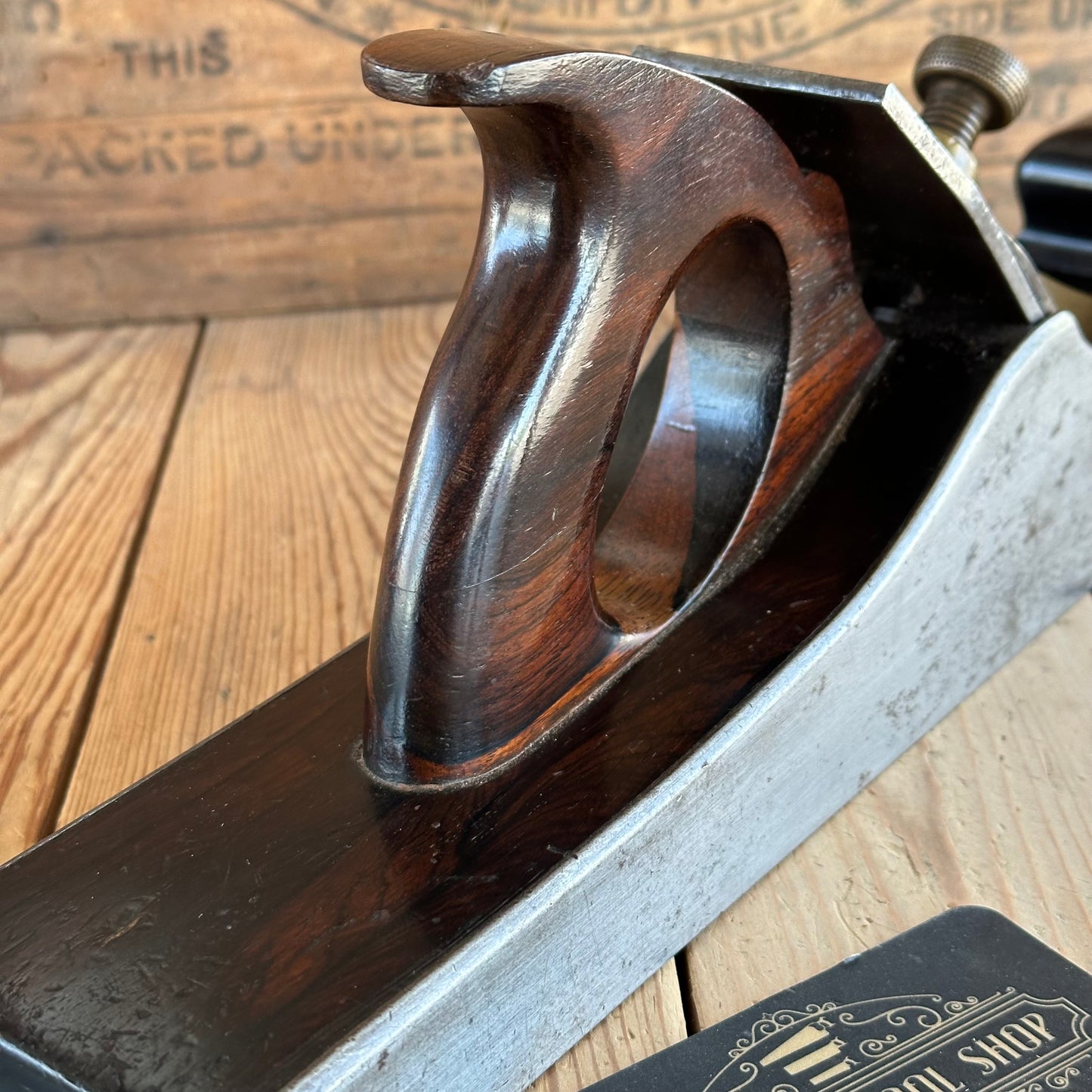 SOLD. N1902 Antique Stewart SPIERS Scotland 20.5” Rosewood INFILL PLANE