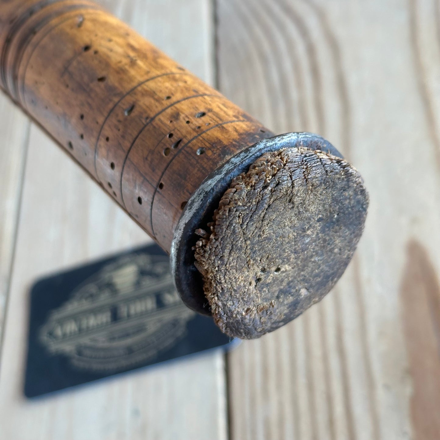 D1907 ANCIENT! Large antique EUROPEAN 460mm long necked SLICK CHISEL