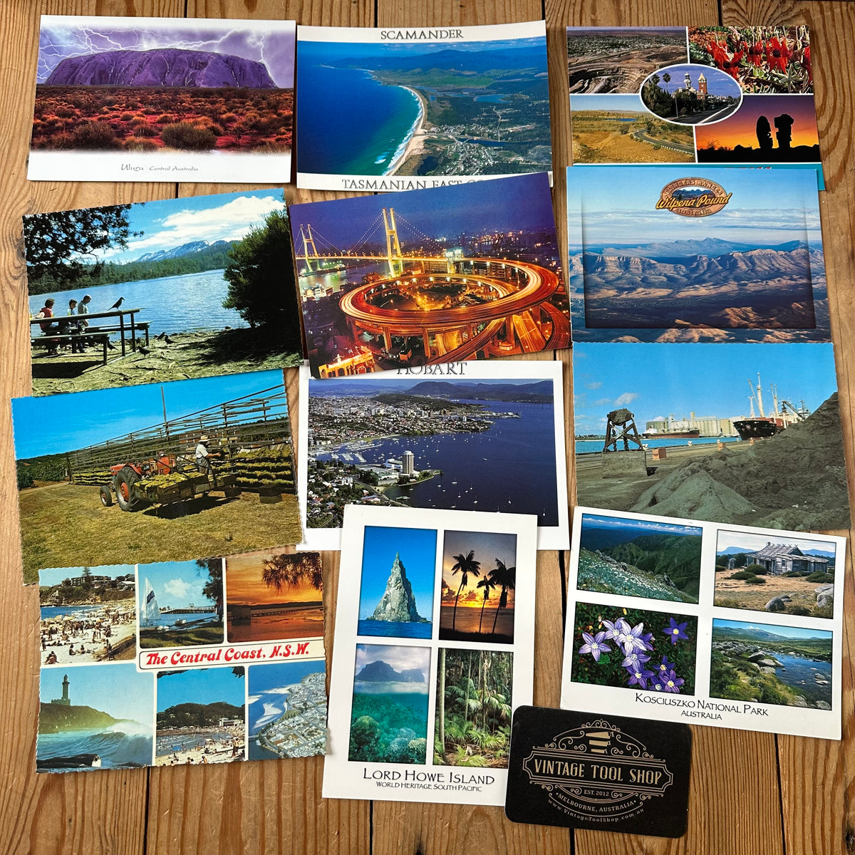 VD0-1 Vintage 21 x “Dear Bronwyn…” POSTCARD series 1995-2007 PEN FRIENDS Australian stamps souvenir post cards junk journal diary collection Lot 1